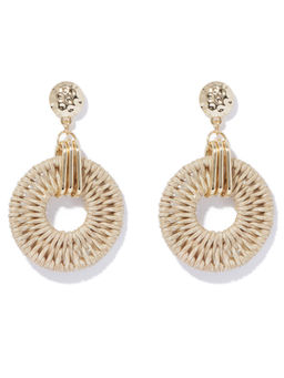 Forever New - Alannah Raffia Textured Drops Earring