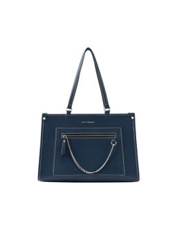 Lino Perros - Monroe Grace Navy Blue Tote Bag