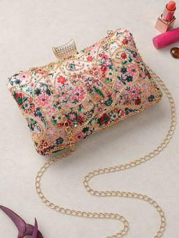 SWISNI - Elegant Clutch with Detachable Strap For Women (M)