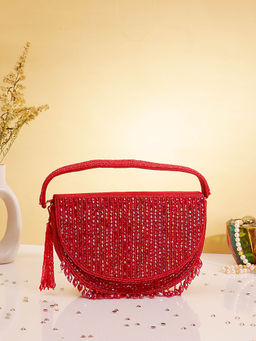 SWISNI - Classy Womens Red Clutch (M)