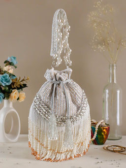 SWISNI - Embellished/Sequined Classy Potli Bag For Women (M)