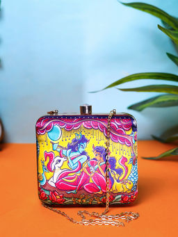 SWISNI - Designer Clutch with Detachable Strap For Women (M)