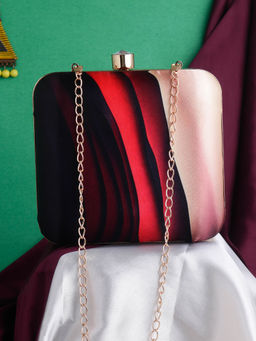 SWISNI - Digital Printed Clutch with Detachable Strap (M)