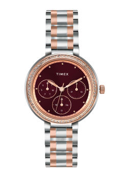 Timex - Multifunction Analog Maroon Dial Women Watch (Medium)