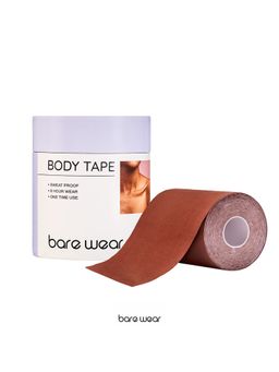 bare wear - bear wear Body Tape 7.5 cm Width A-J+ Cup Sweatproof Breast Lift Boob Tape Brown