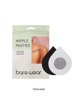 bare wear - bear wear Nipple Pasties Complete Coverage Sweatproof Waterproof (5 Pairs) Black Nipple Covers