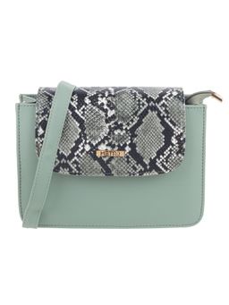 Metro - Women Synthetic Green Flap Over Sling Bag (M)