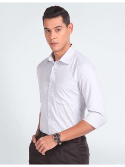 AD By Arvind - Graph Check Twill Grey Formal Shirt