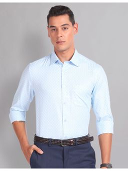 AD By Arvind - Graph Check Twill Blue Formal Shirt