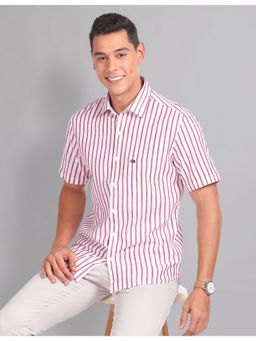 AD By Arvind - Airsoft Striped Red Performic Casual Shirt