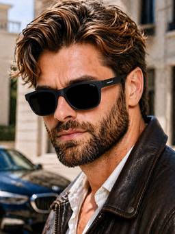 RESIST EYEWEAR - Toughened Polycarbonate Black Lens Sunglasses (Discover Black Black) (59)