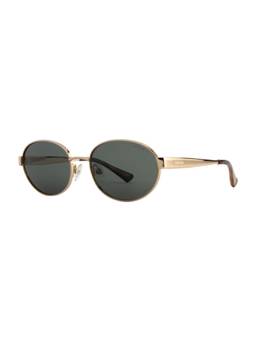 Opium Eyewear - Torn Oval Gold Frame Sunglasses (Op-10477) (56)