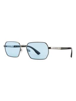 Opium Eyewear - Ink Hexagonal Grey Frame Sunglasses (Op-10491) (55)