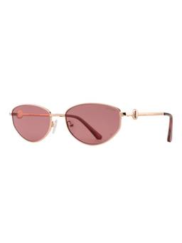 Opium Eyewear - Rina Cat Eye Gold Frame Sunglasses (Op-10501) (57)