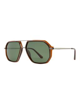Opium Eyewear - Xeno Aviator Grey Frame Sunglasses (Op-10505) (58)