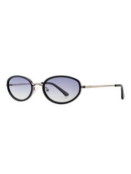 Opium Eyewear - Hover Oval Shape Grey Frame Sunglasses (Op-13536) (54)