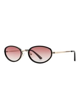 Opium Eyewear - Hover Oval Shape Gold Frame Sunglasses (Op-13536) (54)