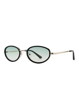 Opium Eyewear - Hover Oval Shape Silver Frame Sunglasses (Op-13536) (54)