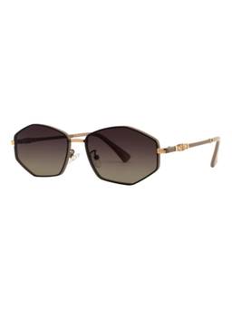 Opium Eyewear - Yolo Hexagonal Beige Frame Sunglasses (Op-13544) (56)