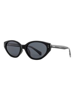 Opium Eyewear - Nemi Cat Eye Black Frame Sunglasses (Op-13553) (53)