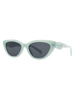 Opium Eyewear - Olia Cat Eye Green Frame Sunglasses (Op-13554) (54)