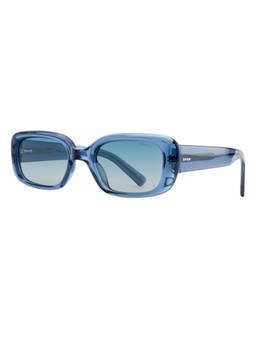Opium Eyewear - Skim Rectangle Blue Frame Sunglasses (Op-13557) (53)