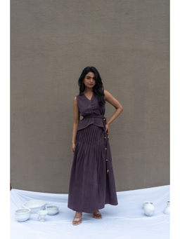 BILANG - Plum Serenity Purple Co-Ord (Set of 3)