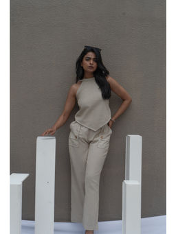 BILANG - Scarf Beige Co-Ord (Set of 2)