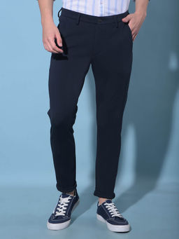 CRIMSOUNE CLUB - Mens Navy Blue Chinos Trousers
