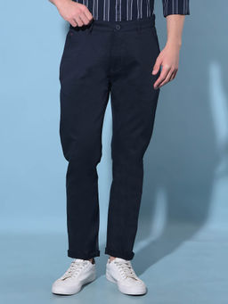 CRIMSOUNE CLUB - Mens Blue Chinos Trousers