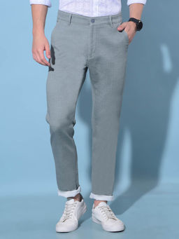 CRIMSOUNE CLUB - Mens Green Cotton Trousers