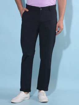 CRIMSOUNE CLUB - Mens Black Cotton Trousers