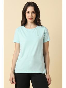 Allen Solly - Women Blue Solid Casual T-shirt