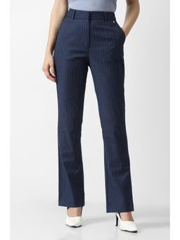 Van Heusen - Women Navy Stripe Formal Trousers
