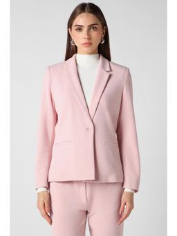 Van Heusen - Women Pink Solid Blazer
