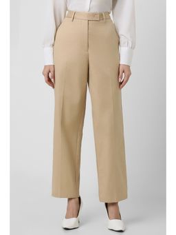 Van Heusen - Women Grey Check Formal Regular Fit Trousers