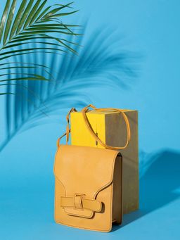 Haute Sauce - Yellow Solid Sling Bag