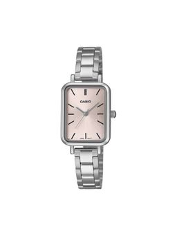 Casio - Women Stainless Steel Pink Analog Casual Watch LTP-V009D-4EUDF (Medium)