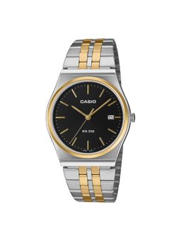 Casio - Men Stainless Steel Black Analog Casual Watch MTP-B145SG-1AVDF (Medium)