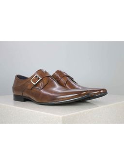 ATESBER - Brown Solid Formal Shoes