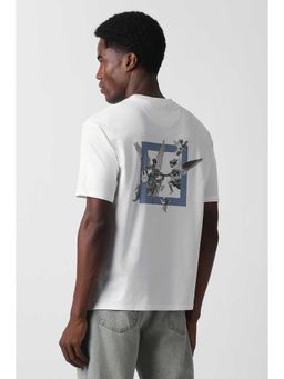 Van Heusen - Men White Graphic Print Crew Neck T-shirt