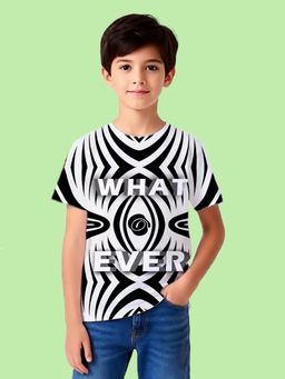 Nusyl - Multi-Color Knitted Half Sleeves T-Shirt