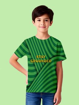 Nusyl - Green Knitted Half Sleeves T-Shirt