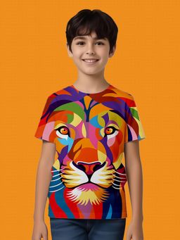 Nusyl - Multi-Color Knitted Half Sleeves T-Shirt