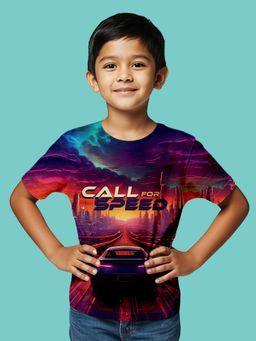 Nusyl - Multi-Color Knitted Half Sleeves T-Shirt