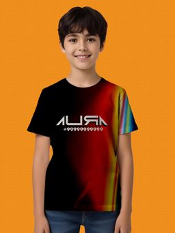 Nusyl - Multi-Color Knitted Half Sleeves T-Shirt