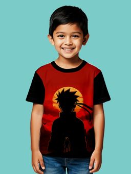 Nusyl - Black Knitted Half Sleeves T-Shirt