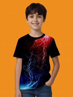 Nusyl - Black Knitted Half Sleeves T-Shirt