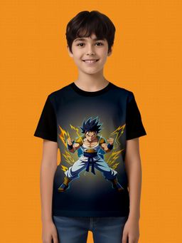 Nusyl - Black Knitted Half Sleeves T-Shirt