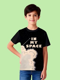 Nusyl - Black Knitted Half Sleeves T-Shirt